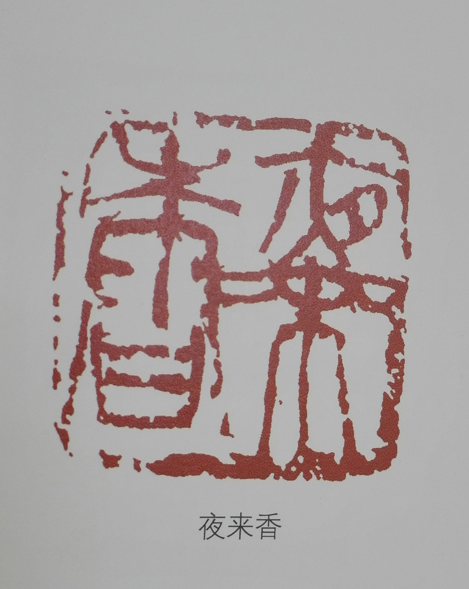 篆刻 夜来香